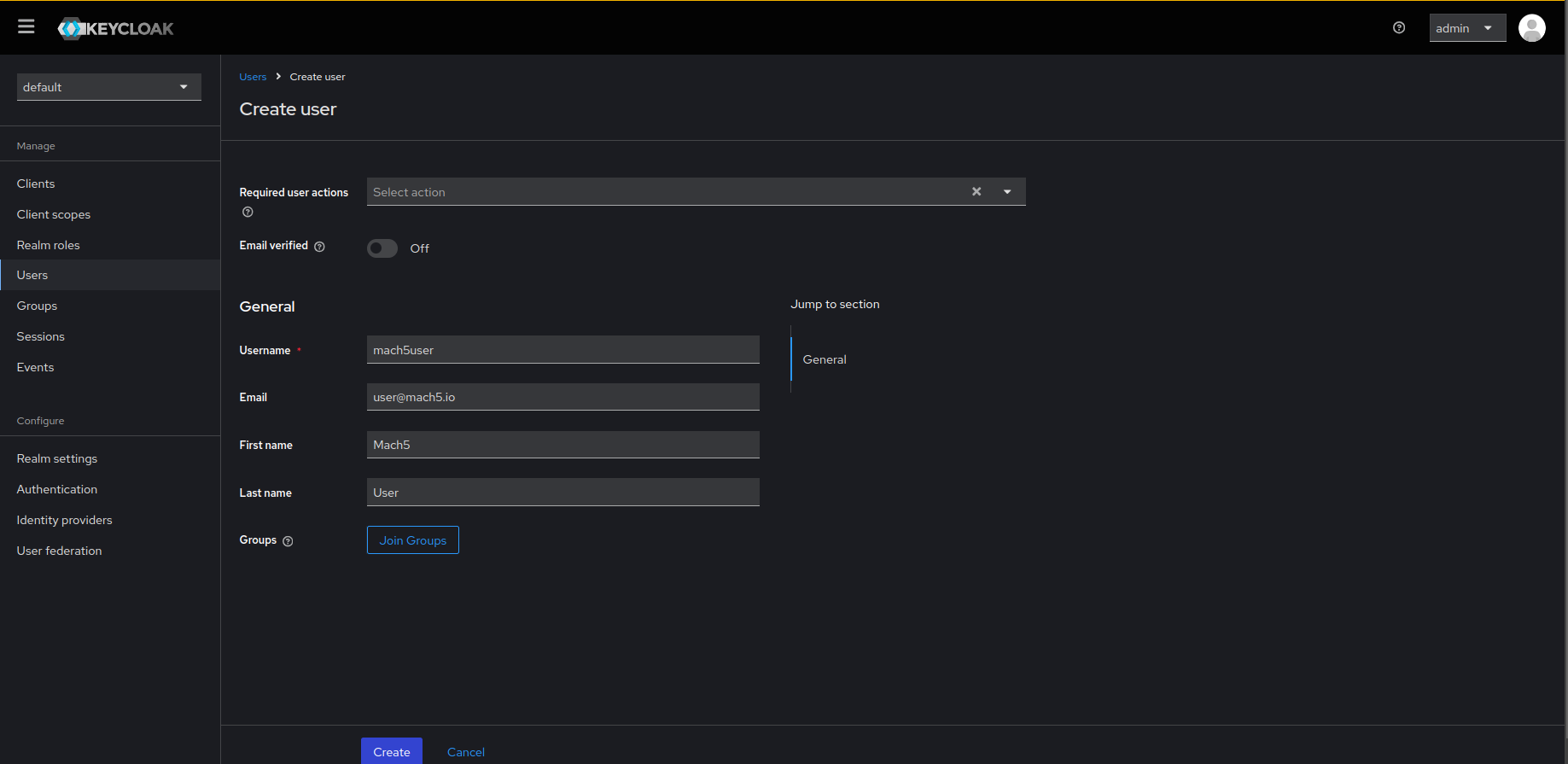 Add User Details in Keycloak