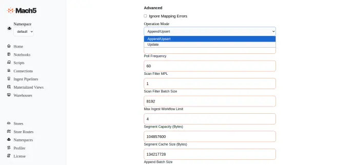 OperationModesIngestion