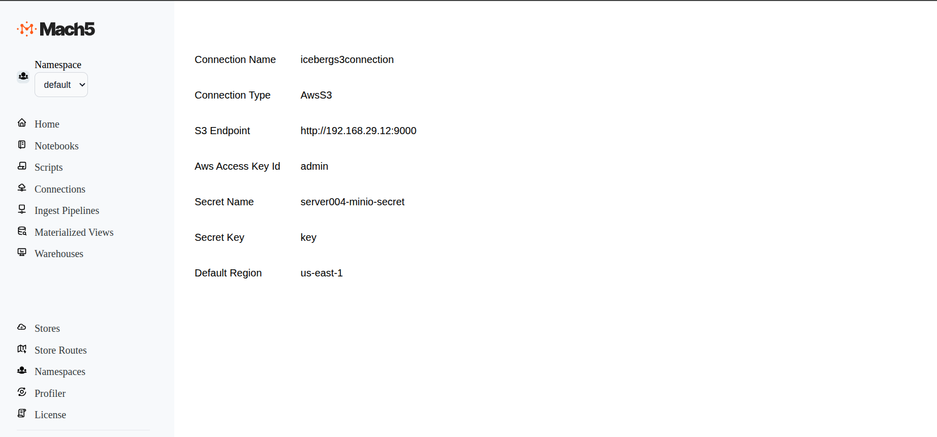 IcebergS3ConnectionDetails