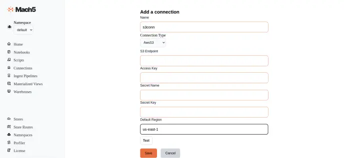 S3ConnectionCreation