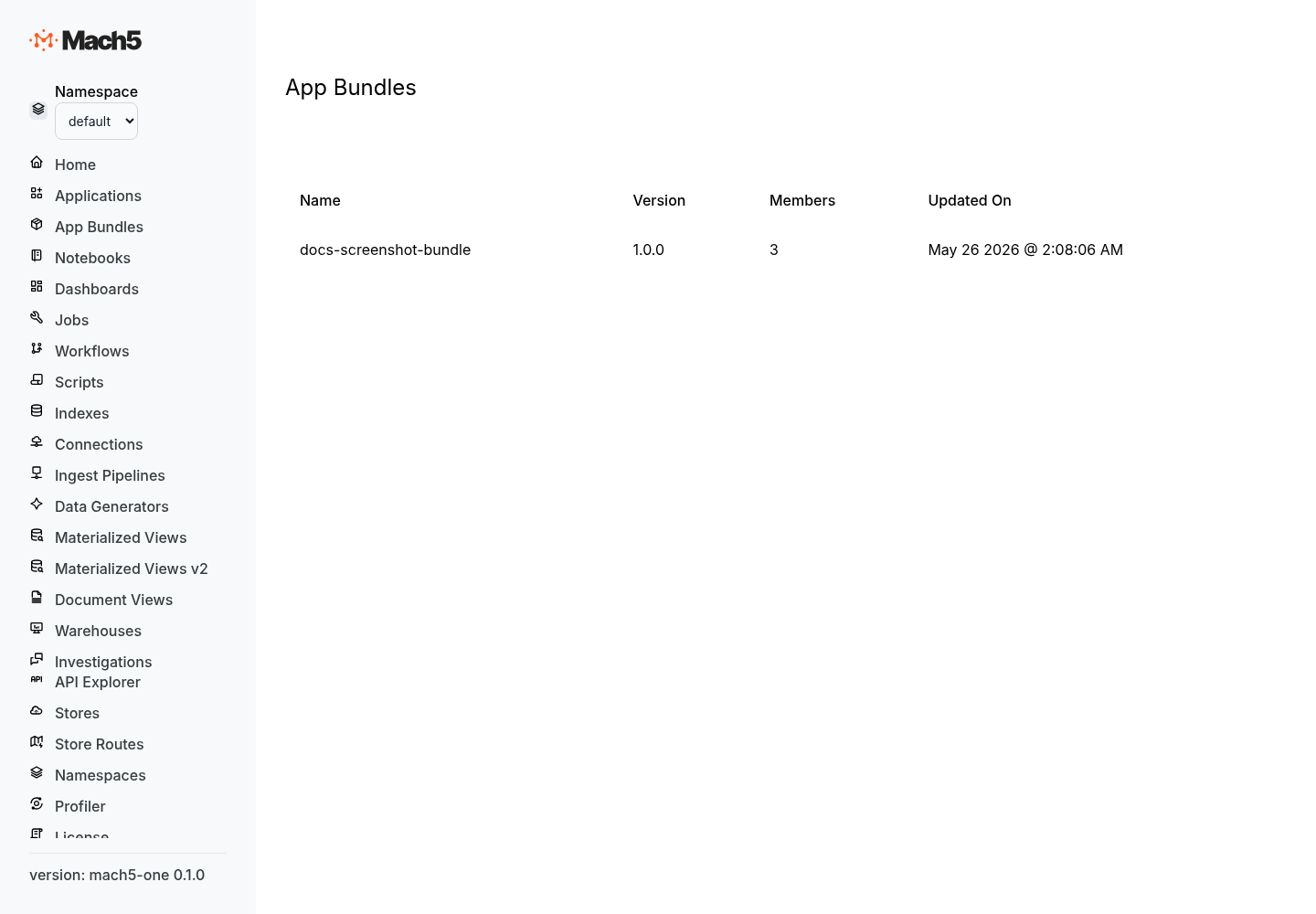 App bundles list